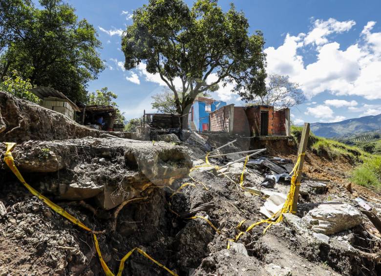 Zona del deslizamiento. FOTOS JAIME PÉREZ