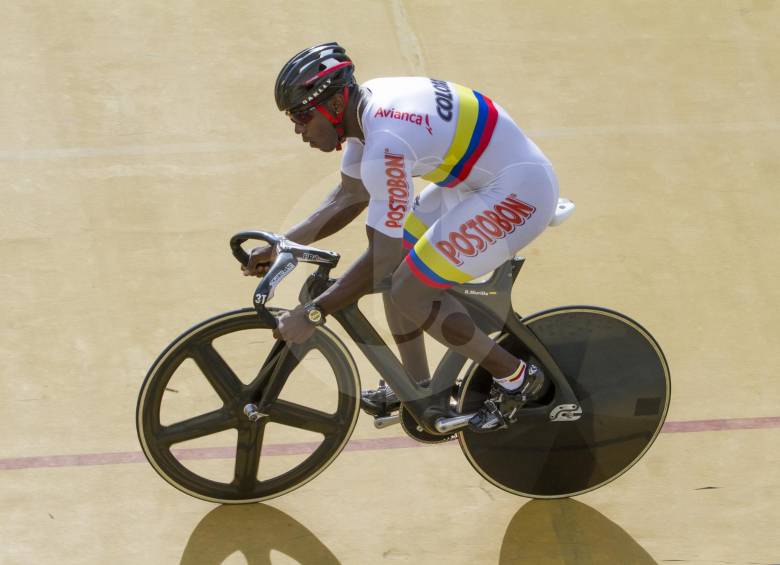 El antioqueño Rubén Murillo, quien pasó por el bicicrós y ahora es uno de los mejores velocistas del país, es una de las grandes figuras del Medellín de Pista que inicia mañana. FOTO Donaldo Zuluaga 