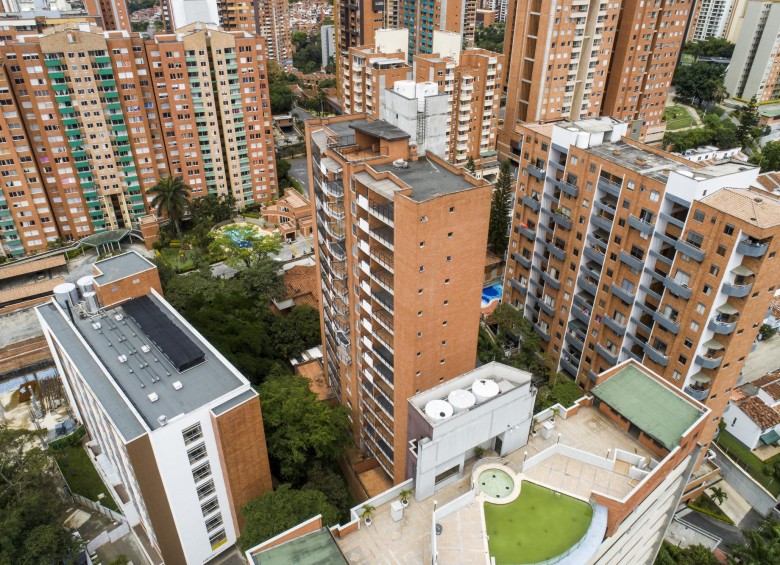 La Loma de los Bernal, en Medellín, es uno de los sectores con más auge en la construcción.Foto: Esteban Vanegas