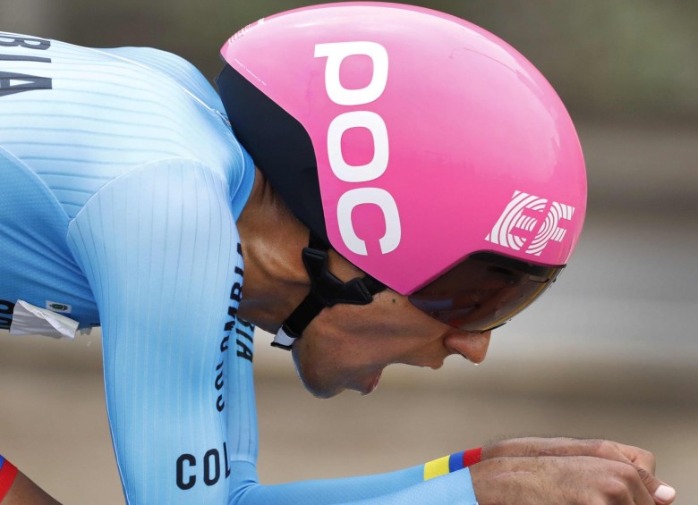 Los entrenamientos desde joven por Patios y La Calera le dieron fondo a Daniel Martínez, que también ha participado dos veces en el Giro de Italia (2016 fue 89° y 2017 abandonó). FOTO EFE