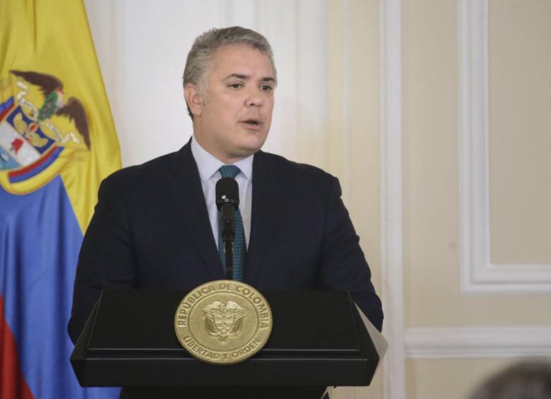 Iván Duque, presidente de Colombia, confirmó esta iniciativa. FOTO: COLPRENSA.