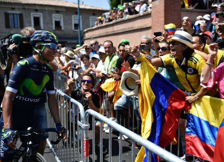 Nairo Quintana ascendió al sexto lugar de la general del Tour de Francia. FOTO AFP