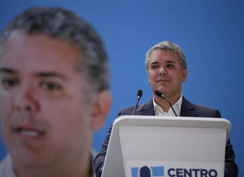El candidato presidencial del Centro Democrático, Iván Duque. FOTO: COLPRENSA
