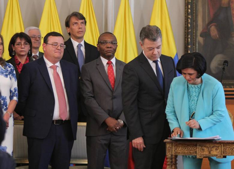 Parte de los recursos de cooperación internacional van a financiar la Jurisdicción Especial para la Paz, que cuenta con 32 magistrados. Los recursos serán auditados. FOTO Colprensa