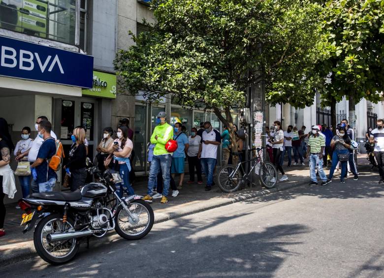 Sede del banco BBVA en Bello, Antioquia. FOTO JULIO CÉSAR HERRERA ECHEVERRY
