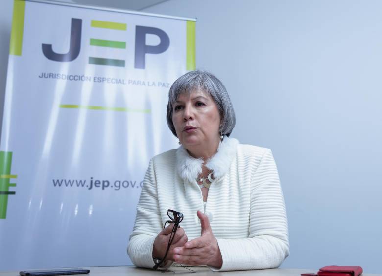 Patricia Linares, presidenta de la JEP, dijo que la intervención de la Fiscalía viola la discrecionalidad del tribunal. FOTO colprensa