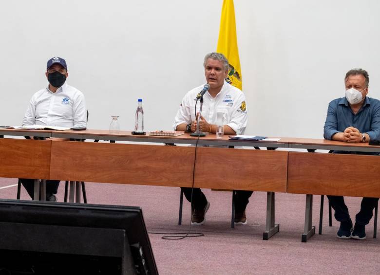 El presidente Ivá Duque estuvo este sábado en San Andrés. Foto: Presidencia