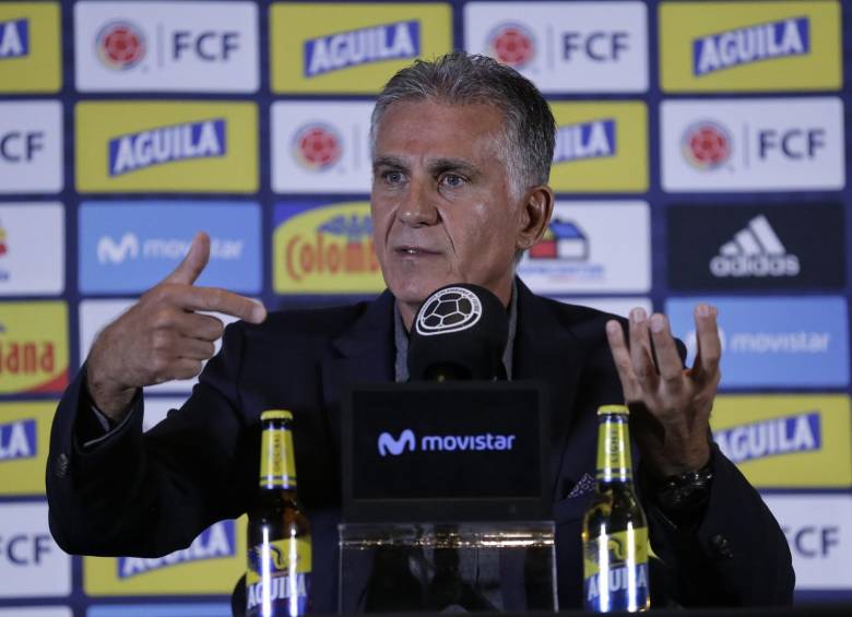 El técnico Carlos Queiroz dará a conocer la lista de convocados en Medellín. FOTO COLPRENSA