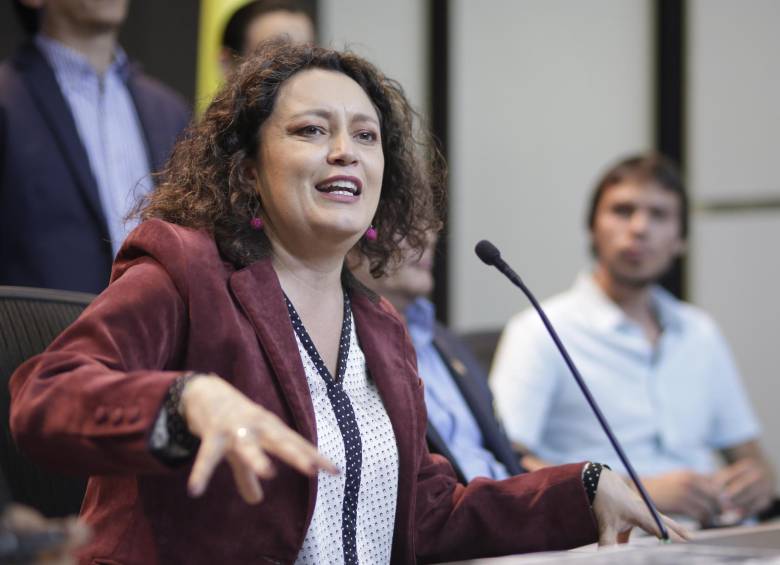 La senadora de la Alianza Verde Angélica Lozano. FOTO COLPRENSA