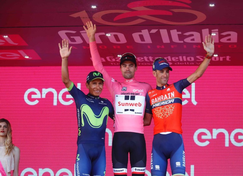 Giro-2017. Luchó en el llano, en ascensos, descensos y cronos. Fue subcampeón. Fotos REUTERS, AP Y AFP