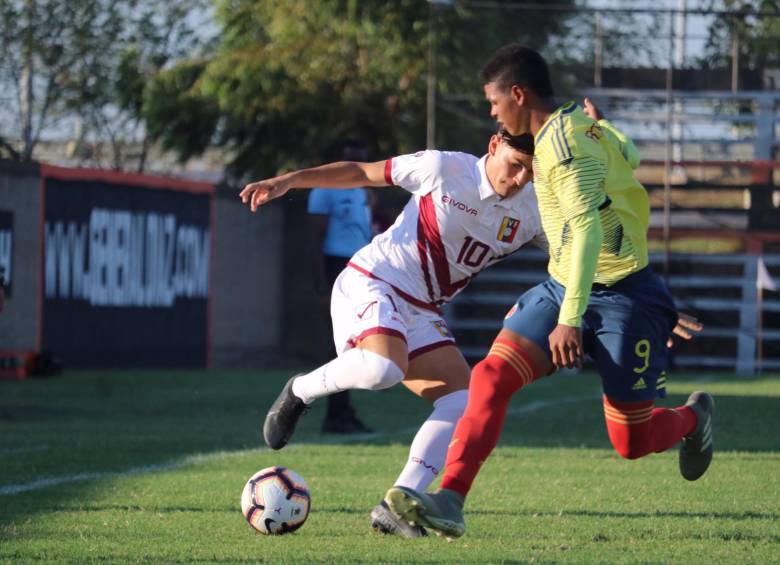 Colombia abrió en el Sudamericano sub-15 con un empate ante Venezuela 1-1. FOTO cortesía conmebol 