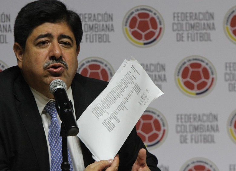 El expresidente de la Federación Colombiana de Fútbol, Luis Bedoya, espera ahora que se le defina su situación por parte de la Fiscalía norteamericana. Foto Archivo