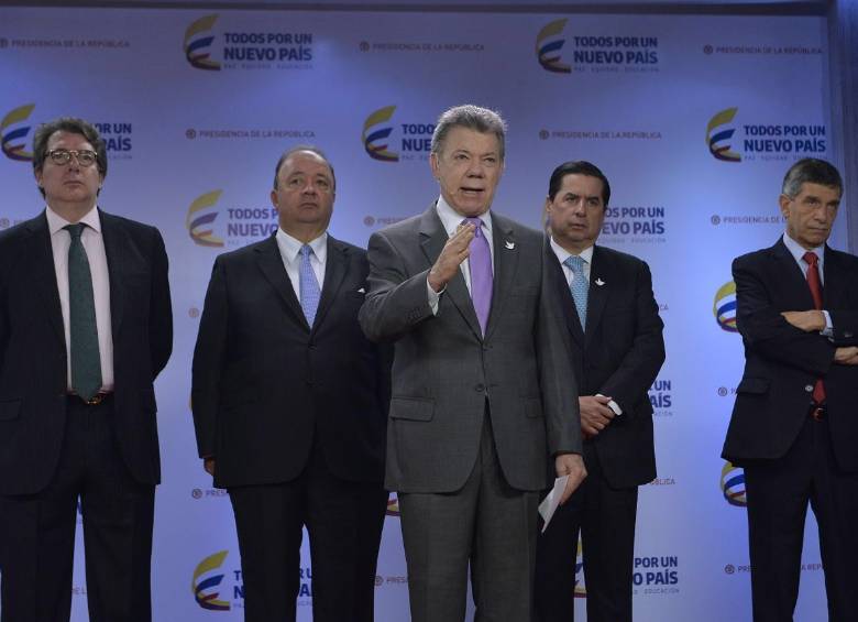El presidente de la República, Juan Manuel Santos ordenó a comandantes de la Policía y Ejército trasladarse a El Tarra. CORTESÍA PRESIDENCIA