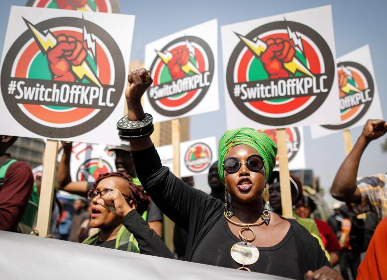 Imagen de referencia. Protestas en Kenia del pasado 25 de julio. FOTO: EFE.