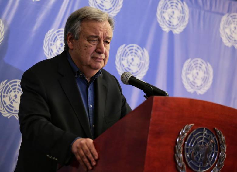 El secretario general de la ONU, Antonio Guterres. FOTO Colprensa