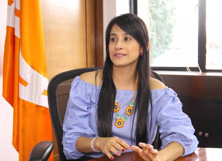 Sorrel Aroca, gobernadora de Putumayo, planteó los retos de su departamento en el posconflicto. FOTO oscar eduardo díaz, invías