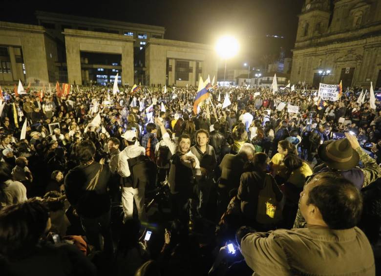 El grupo de víctimas apoyará la marcha que se realizará este martes desde las 4:30 p.m. por el centro de Bogotá. FOTO COLPRENSA