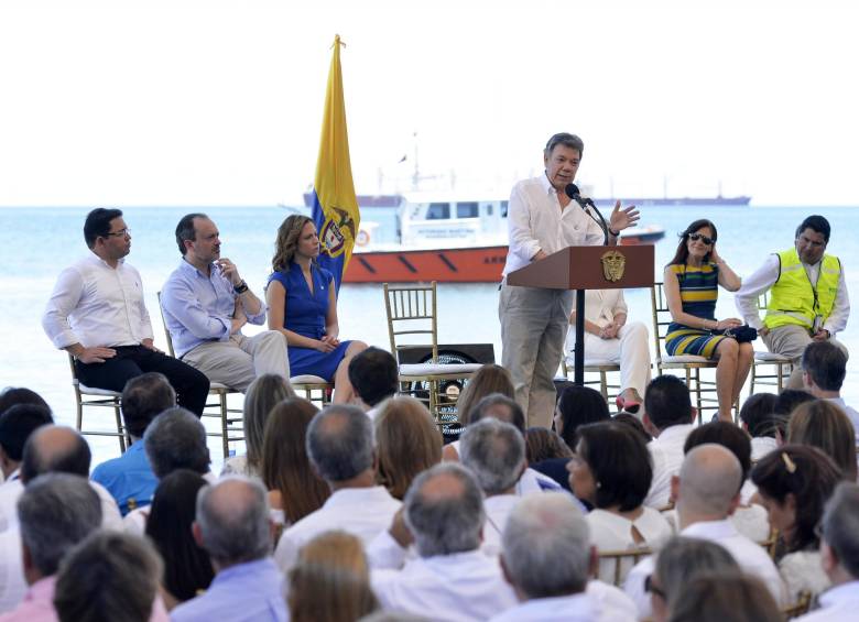 El presidente Juan Manuel Santos cumple su segundo periodo en el 7 de agosto, su gran triunfo fue la firma del Acuerdo de paz con las Farc. FOTO presidencia