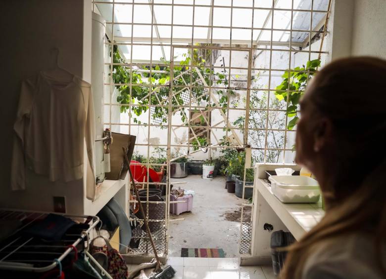 El estado de la vivienda al momento del regreso de Lilian Tintori. FOTO EFE