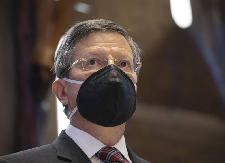 Luis Fernando Suárez se posesionó como gobernador (e) de Antioquia el pasado 6 de junio de 2020. FOTO: EDWIN BUSTAMANTE RESTREPO.