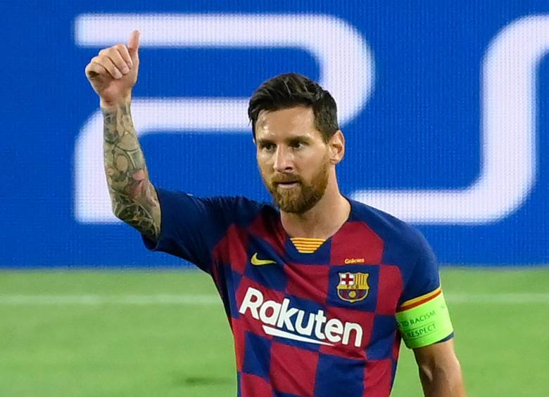Lionel Messi lideró al Barcelona en el triunfo ante Nápoles. FOTO AFP