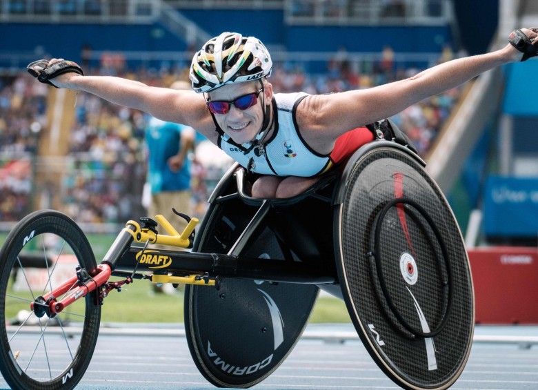 Atleta paralímpica belga Marieke Vervoort. FOTO AFP