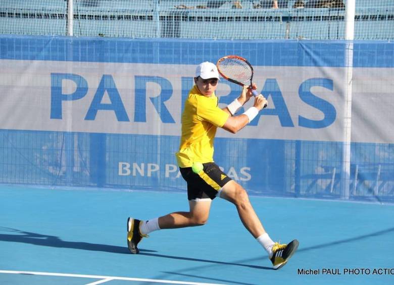 Alejandro González, tenista antioqueño que interviene en la qualy del Abierto de Australia. FOTO Cortesía A. González