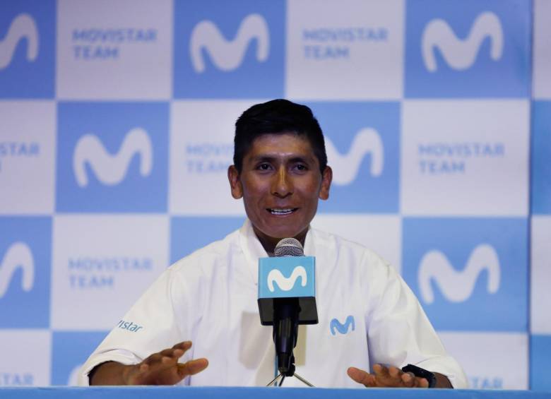 El colombiano Nairo Quintana y el español Mikel Landa compartirán los galones de capitán en el Movistar del Tour de Francia 2019. Foto: Colprensa