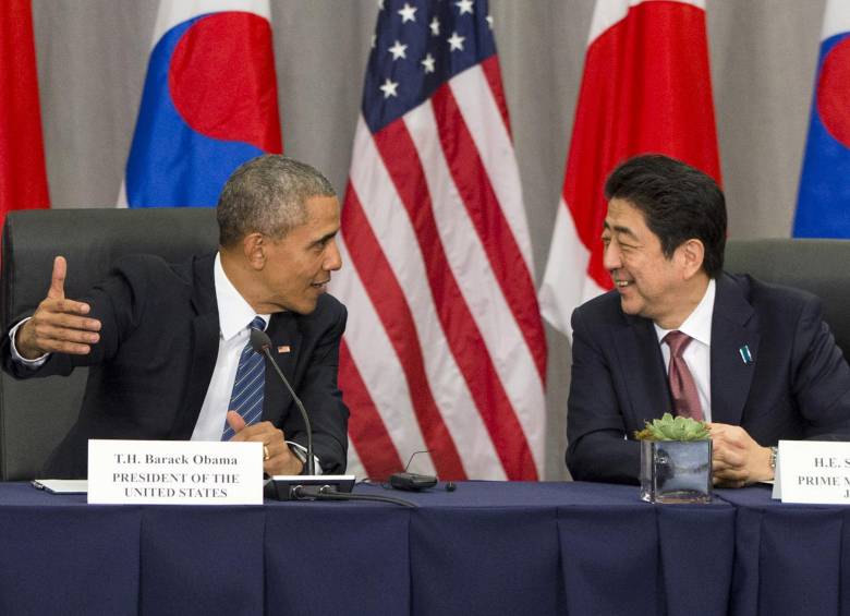 La inminente visita de Obama a Hiroshima se pactó con Shinzo Abe en la reciente Cumbre de Seguridad Nuclear, realizada en Washington D.C. entre el 31 de marzo y el 2 de abril. FOTO AP