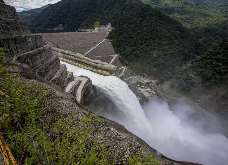 Municipio de Ituango, avance de obras de la construcción de la central hidroeléctrica Hidroituango. FOTO: ARCHIVO Juan Antonio Sánchez Ocampo. 