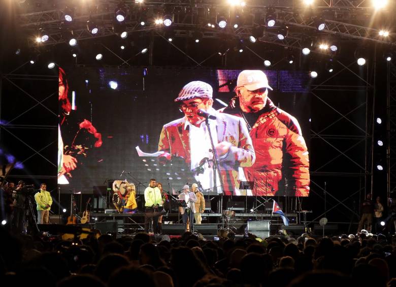 Con un concierto en la Plaza de Bolívar (Bogotá), el 1 de septiembre, las Farc hicieron público el lanzamiento del partido Fuerza Alternativa Revolucionaria del Común. FOTO colprensa
