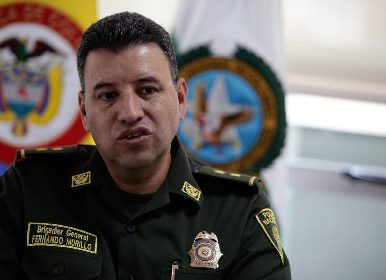 El general Fernando Murillo director del Gaula de la Policía. Foto: Colprensa. 