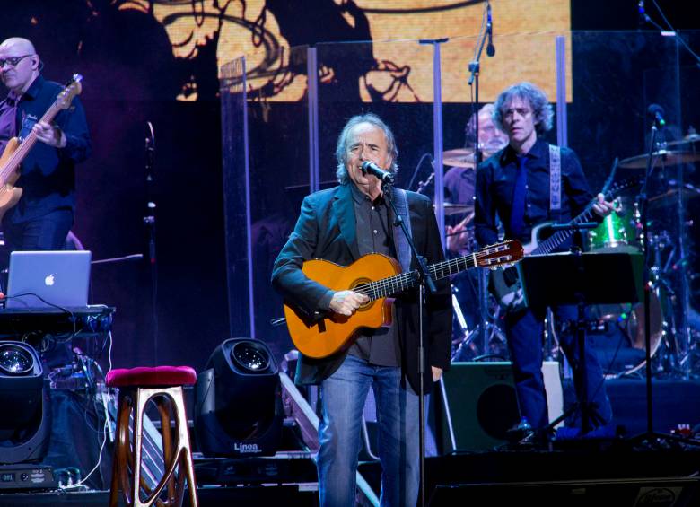 Joan Manuel Serrat fue uno de los más ovacionados de la noche. FOTO Cortesía César Serna