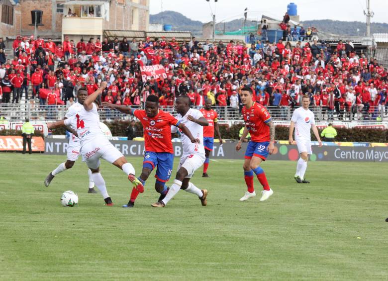 Deportivo Pasto recibió al América de Cali en el estadio municipal de Ipiales, en juego válido por la segunda fecha de los cuadrangulares semifinales de la Liga Águila I-2019. FOTO COLPRENSA