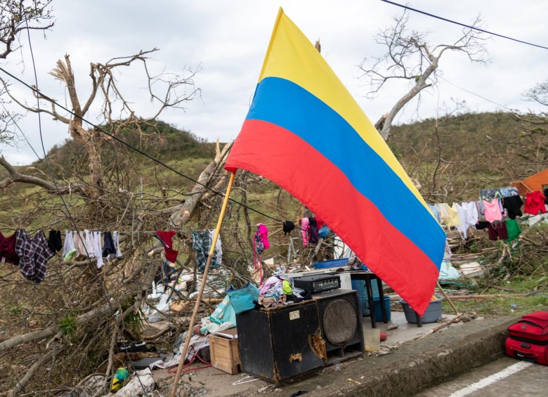 Entre el 15 y el 16 de noviembre, el huracán Iota dejó a su paso estragos en el archipiélago colombiano de Providencia, San Andrés y Santa Catalina. Foto: Colprensa