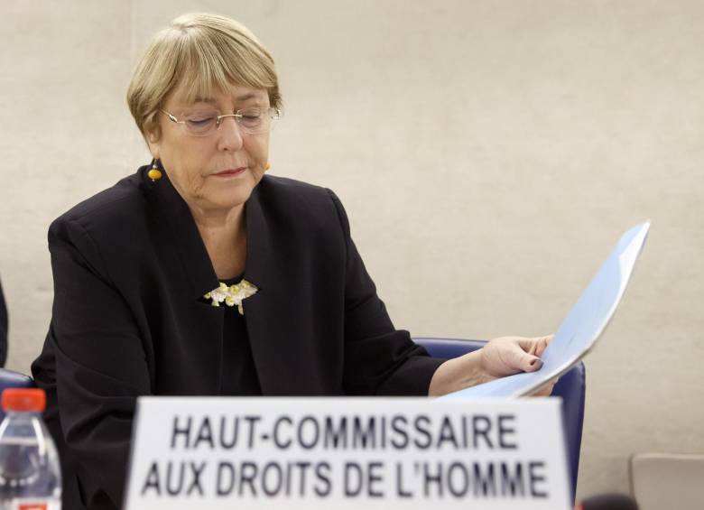 Michelle Bachelet cumplió un año como alta comisionada para los Derechos Humanos de la ONU. FOTO EFE