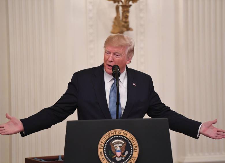 El presidente de Estados Unidos, Donald Trump, será investigado para un eventual juicio político. FOTO: AFP