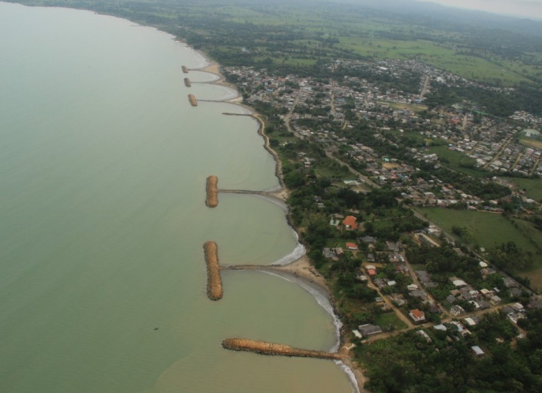 Obras en la zona costera de Arboletes. FOTO CORTESÍA GOBERNACIÓN DE ANTIOQUIA