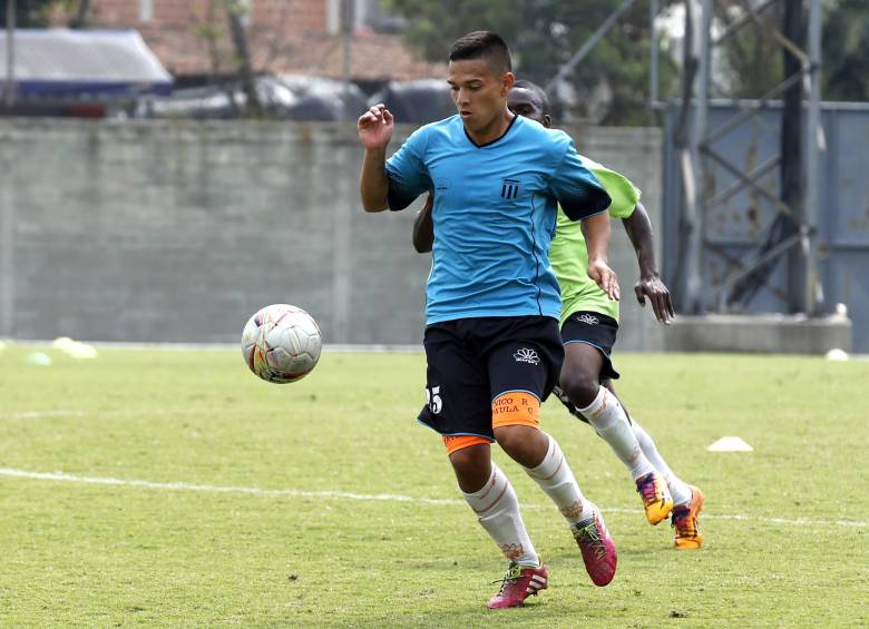 Nicolás Rubio, talentoso jugador del Envigado que se convierte en alternativa para el duelo frente a Equidad. FOTO Juan A. Sánchez 