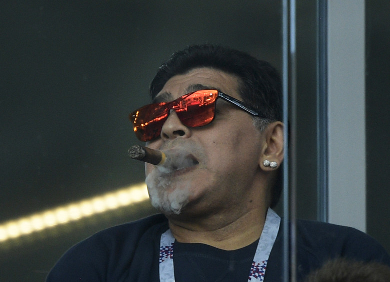 El futbolista Diego Armando Maradona enfrentó diversos escándalos en su carrera. FOTO: AFP