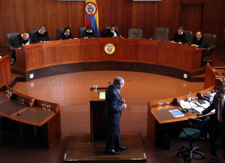 Se dio inicio ayer en Bogotá del juicio oral en contra del exgobernador de Antioquia Luis Alfredo Ramos, por presuntos nexos con grupos paramilitares. FOTO luisa gonzález-colprensa