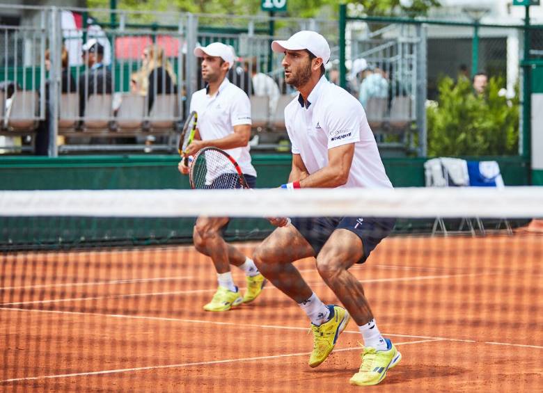 Robert Farah (al frente) y Juan Sebastián Cabal (atrás). FOTO cortesía Norma Cuadros