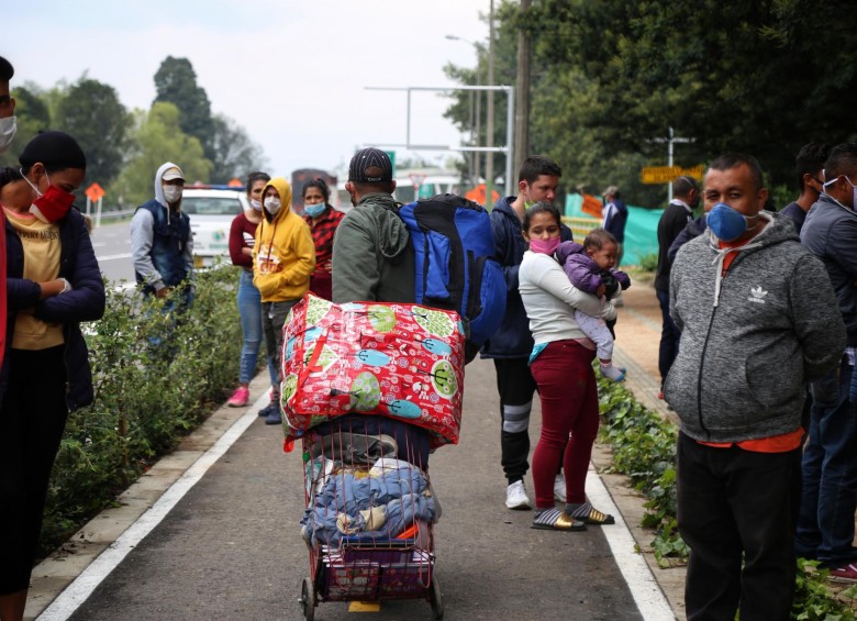 Por la pandemia, los migrantes venezolanos han decidido regresarse a su país. FOTO COLPRENSA