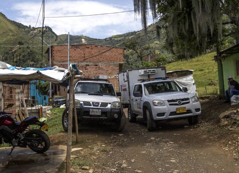Asesinato de Doris Milena Franco Franco en el barrio Girasoles, en Bello. Foto: Santiago Mesa Rico
