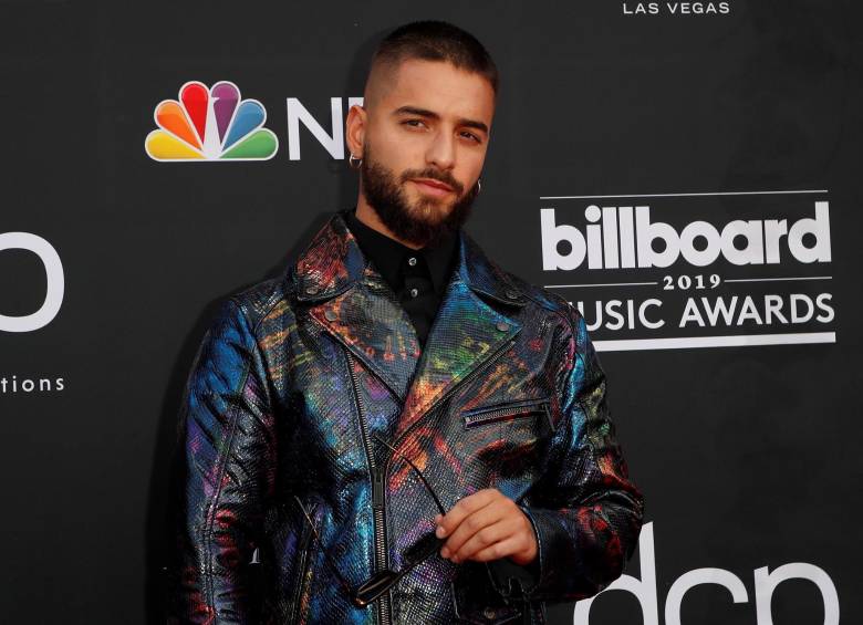 Imagen de Maluma durante la entrega de los premios Billboard. FOTO EFE