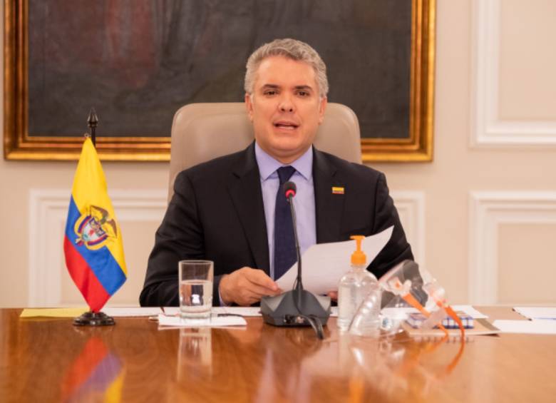 El presidente Iván Duque aseguró que se van a expedir, en los próximos días, nuevos decretos para que se complementen las medidas anunciadas ayer. FOTO colprensa