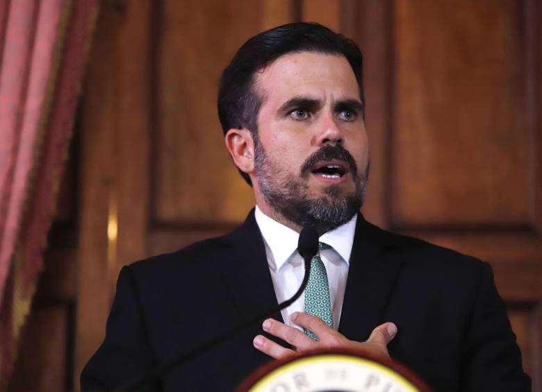 Ricardo Rosselló, entonces Gobernador de Puerto Rico, anunció este miércoles en la noche su dimisión. Foto EFE