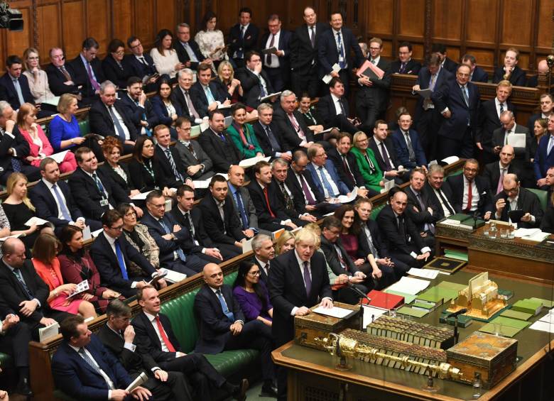 El proyecto de ley del Brexit pasó la prueba en el Parlamento gracias a la mayoría conservadora. FOTO AFP