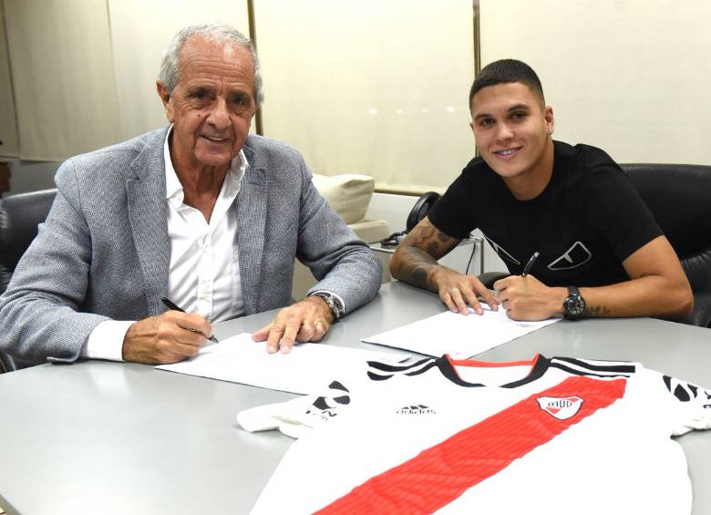 Quintero tiene contrato con River hasta 2022. FOTO @CARPoficial