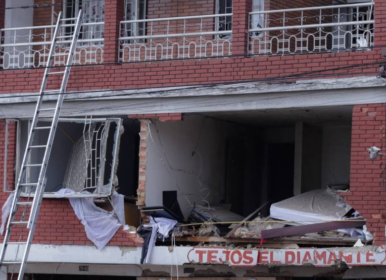 Explosión en occidente de Bogotá- Engativá. Foto: Colprensa